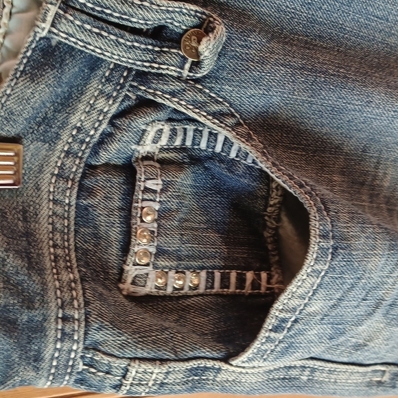 Lamasini Blue Denim Jeans - Picture 3 of 12